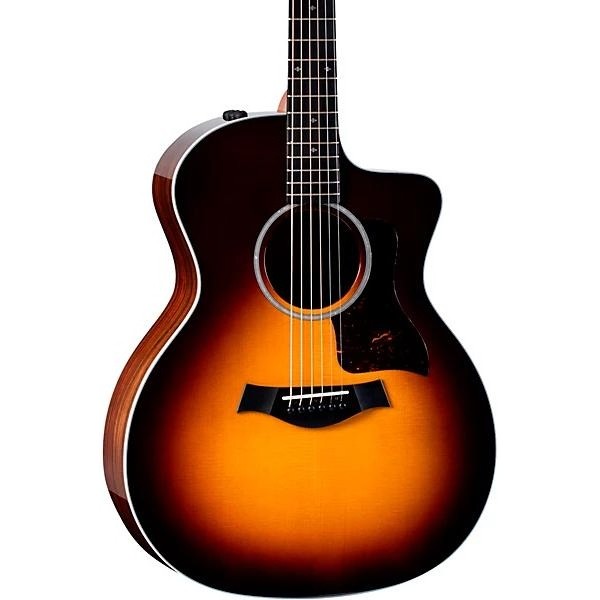 Taylor 214ce DLX Grand Auditorium Acoustic-Electric Guitar Tobacco Sunburst Taylor 214ce DLX Grand Auditorium Acoustic-Electric Guitar Tobacco Sunburst